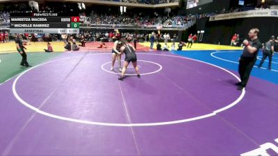 5A 185 lbs Semifinal - Michelle Ramirez, El Paso Del Valle vs Mareetza Maceda, Hereford