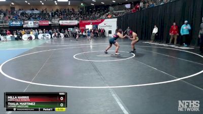 185G Cons. Semi - Milla Harris, North Pole Patriots vs Thalia Martinez, Lathrop Wrestling