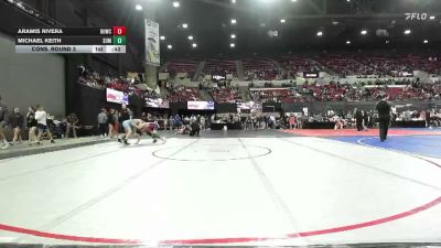 126 lbs Cons. Round 3 - Michael Keith, Natrona Colts vs Aramis Rivera, Montana Disciples