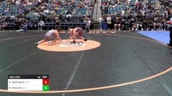 120 lbs Quarterfinal - Antonio Rodriguez, Los Gatos vs Ronnie Ramirez, Walnut