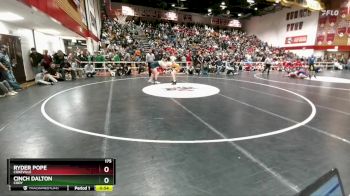 175 lbs Cons. Round 2 - Ryder Pope, Cokeville vs Cinch Dalton, Cody