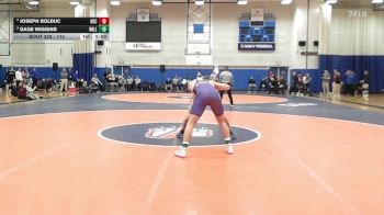 174 lbs 1st Place Match - Joseph Bolduc, New England College vs Gage Wiggins, Williams College
