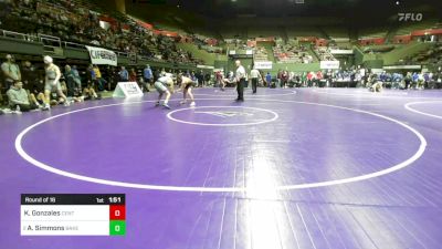 140 lbs Round Of 16 - Kenneth Gonzales, Central vs Aiden Simmons, Bakersfield