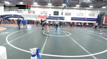 130 lbs Champ. Round 1 - Marie Basset, La Canada vs Isabella Bredwick, Yucca Valley