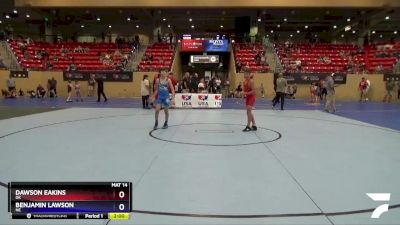 97 lbs Cons. Round 2 - Dawson Eakins, OK vs Benjamin Lawson, NE