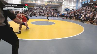 144 lbs Quarterfinal - Kenyen Littleton, Laurel H S vs Carter Davis, Salesianum