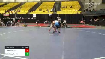 132 lbs Consolation - Jaxon Johnson, Unattached 120 vs William Schraeder, Unattached 21