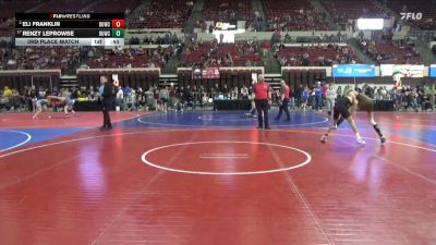 102 lbs 3rd Place Match - Eli Franklin, Team Champs vs Renzy LeProwse, Mine Yard Dogs Wrestling Club