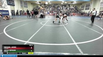 170 lbs Champ. Round 2 - Michael James, Central vs Mitch Semaan, Servite
