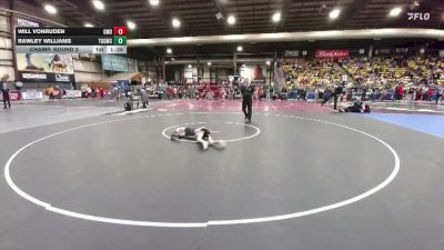 55 lbs Champ. Round 2 - Will VonRuden, Glendive Mat Devils vs Rawley Williams, Touch Of Gold Wrestling Club