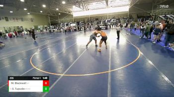 285 lbs Cons. Round 3 - Matthew Blackwell, Agon Academy Wrestling vs Siaosi Tupuola, Mountain Crest High School Wre