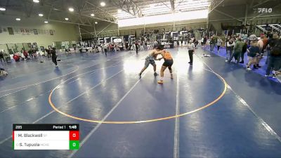 285 lbs Cons. Round 3 - Matthew Blackwell, Agon Academy Wrestling vs Siaosi Tupuola, Mountain Crest High School Wre