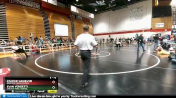 70 lbs Semifinal - Evan Vendetti, Lincoln Middle School vs Zander Weliever, Riverton Middle School