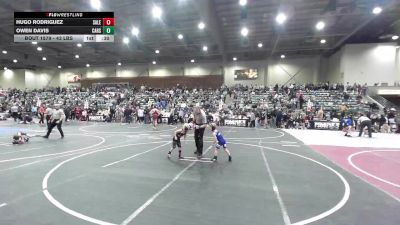 43 lbs Consi Of 8 #1 - Hugo Rodriguez, Salem Elite vs Owen Davis, Carson Bulldogs