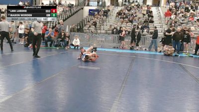 100 lbs Champ. Rd Of 16 - Link Luedke, Colorado vs Mason Worden, Gold Rush Wrestling