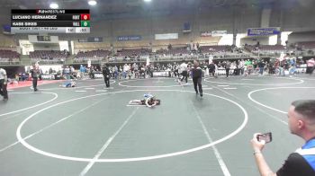 46 lbs Quarterfinal - Luciano Hernandez, Fort Lupton Bluedevils vs Kase Sikes, Valley Bad Boys
