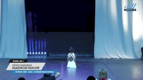 Dance Savannah - Madison Taylor [2023 Mini - Solo - Contemporary/Lyrical Day 1] 2023 JAMfest Dance Super Nationals