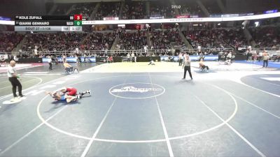 I-138 lbs Champ. Round 1 - Gianni Gennaro, Washingtonville vs Kole Zufall, Horseheads
