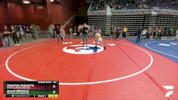 157 lbs 3rd Place Match - Traeton Paquette, Douglas Wrestling Club vs Isaiah Remacle, WR Wildcats Wrestling