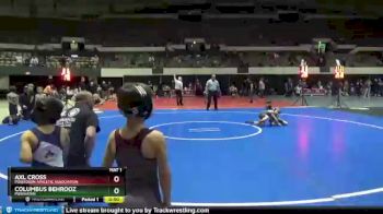 48 lbs Quarterfinal - Columbus Behrooz, Powhatan vs Axl Cross, Poquoson Athletic Association