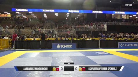 Scarlett September Sponholz vs Amelia Elise Mangalindan 2025 Pan Kids Jiu-Jitsu IBJJF Championship