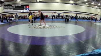 160 lbs Champ. Round 1 - Emily Eakins, Siena Heights University vs Amelia Collins, Indiana Tech University