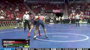 3A-132 lbs Cons. Round 2 - Zeb Fitzgerald, Dowling Catholic vs Henry Bagby, Urbandale