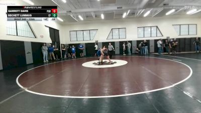 126A 3rd Place Match - Garrett Davis, Powell Middle School vs Beckett Lummus, CY Middle School