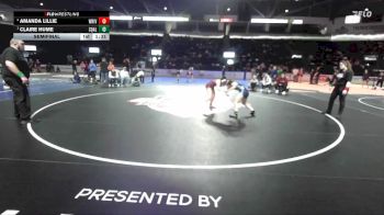 Girls 130 lbs Semifinal - Claire Hume, Squalicum (Girls) vs Amanda Lillie, White River (Girls)
