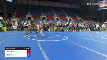 112 lbs Consi Of 32 #1 - Shelby Lundstrom, Missouri vs Olivia Sackor, Minnesota