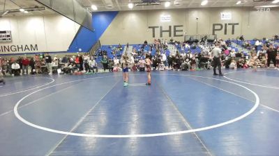 56 lbs 5th Place Match - Codee Crossley, Green Canyon Wrestling vs Chloe Steed, Agon Academy