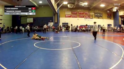 150 lbs Cons. Round 4 - Leon Murphy, Santiago (Corona) vs Brandon Chiang, Irvine