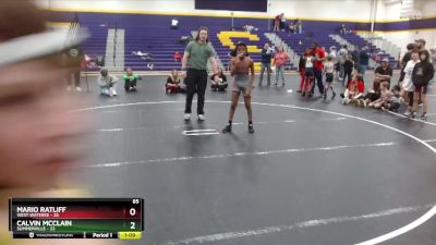 90 lbs Round 5 (6 Team) - Cameron Drakeford, West Wateree vs Gibson McClain, Summerville