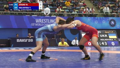 61 kg Qualif. - Waka Awano, Japan vs Yuliia Holhovska, Ukraine