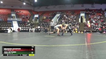 190 lbs Quarterfinals (8 Team) - Branson Goodman, Portland HS vs Reid Hiltunen, Algonac HS