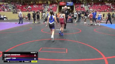 81 lbs Round 2 - Regan Kinneman, AZ vs Sabrey Chin, AR