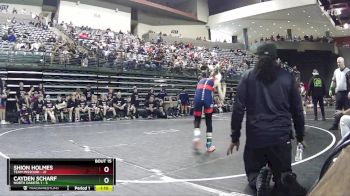 80 lbs Round 5 (6 Team) - Cayden Scharf, North Dakota 1 vs Shion Holmes, Team Missouri