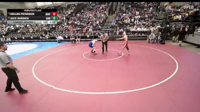 3A 144 lbs Champ. Round 1 - Jack Burdick, Carbon vs Kellen Peterson, Manti