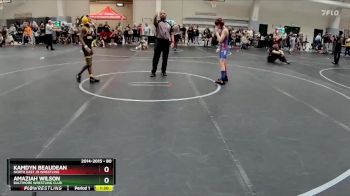 80 lbs Semifinal - Amaziah Wilson, Baltimore Wrestling Club vs Kamdyn Beaudean, North East Jr Wrestling