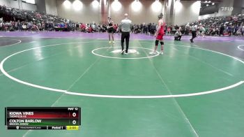 150 lbs Champ. Round 1 - Kiowa Vines, Thompson HS vs Colton Barlow, Broken Arrow