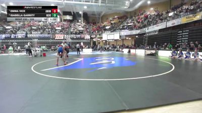 125 lbs Semifinal - Emma Vice, Atchison-Maur Hill-Mount Academy vs Isabella Garrity, Norton Community HS