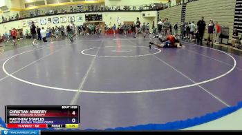 145 lbs Quarterfinal - Christian Arberry, Warren Wrestling Academy vs Matthew Staples, Midwest Regional Training Center