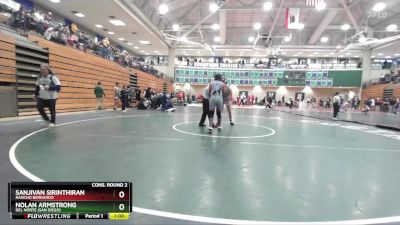 175 lbs Cons. Round 2 - Sanjivan Sirinthiran, Rancho Bernardo vs Nolan Armstrong, Del Norte (San Diego)