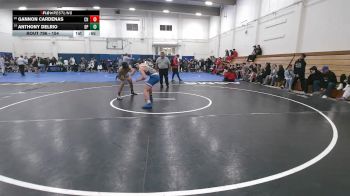 154 lbs Cons. Round 2 - Anthony Delrio, Dos Palos vs Gannon Cardenas, Clovis North