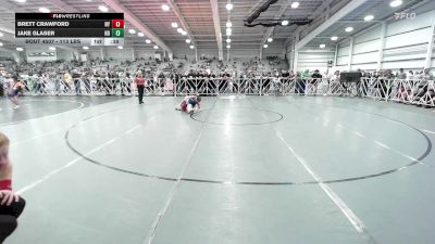 113 lbs Consi Of 32 #2 - Brett Crawford, NY vs Jake Glaser, ND