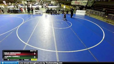 50 lbs Quarterfinal - Aurora Harrell, LAWC vs Dalia Hernandez, Trifecta Wrestling