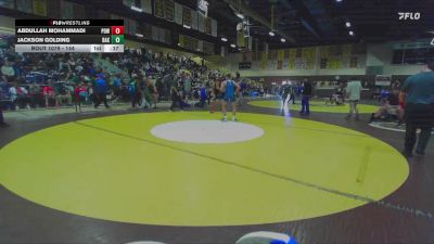 144 lbs Cons. Round 6 - Abdullah Mohammadi, Poway vs Jackson Golding, Bakersfield