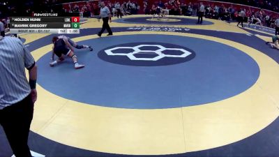 D1-157 lbs Quarterfinal - Holden Huhn, La Salle vs Mavrik Gregory, Mount Vernon