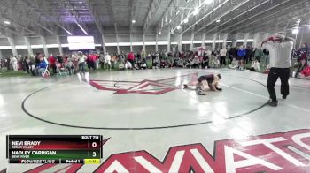 100 lbs Cons. Round 5 - Hadley Carrigan, Bear River vs Nevi Brady, Cedar Valley