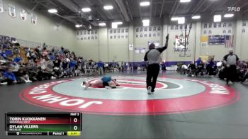 132 lbs 5th Place Match - Torin Kuokkanen, Waukesha West vs Dylan Villers, McCallie